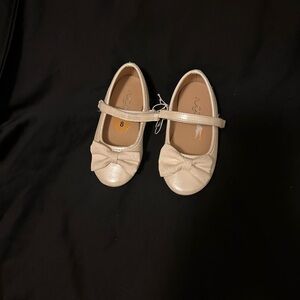 Kids Cream Bow Mary Jane Shoes